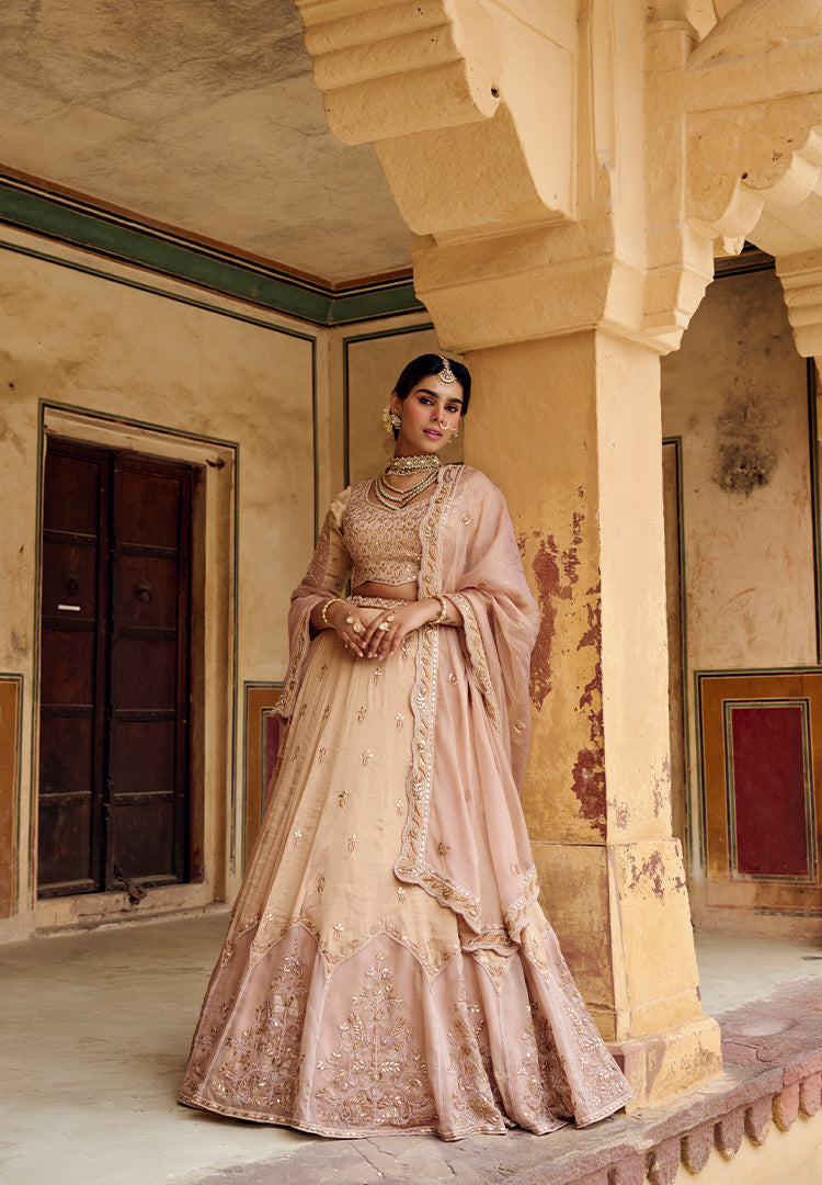 Champagne Blush Lehenga